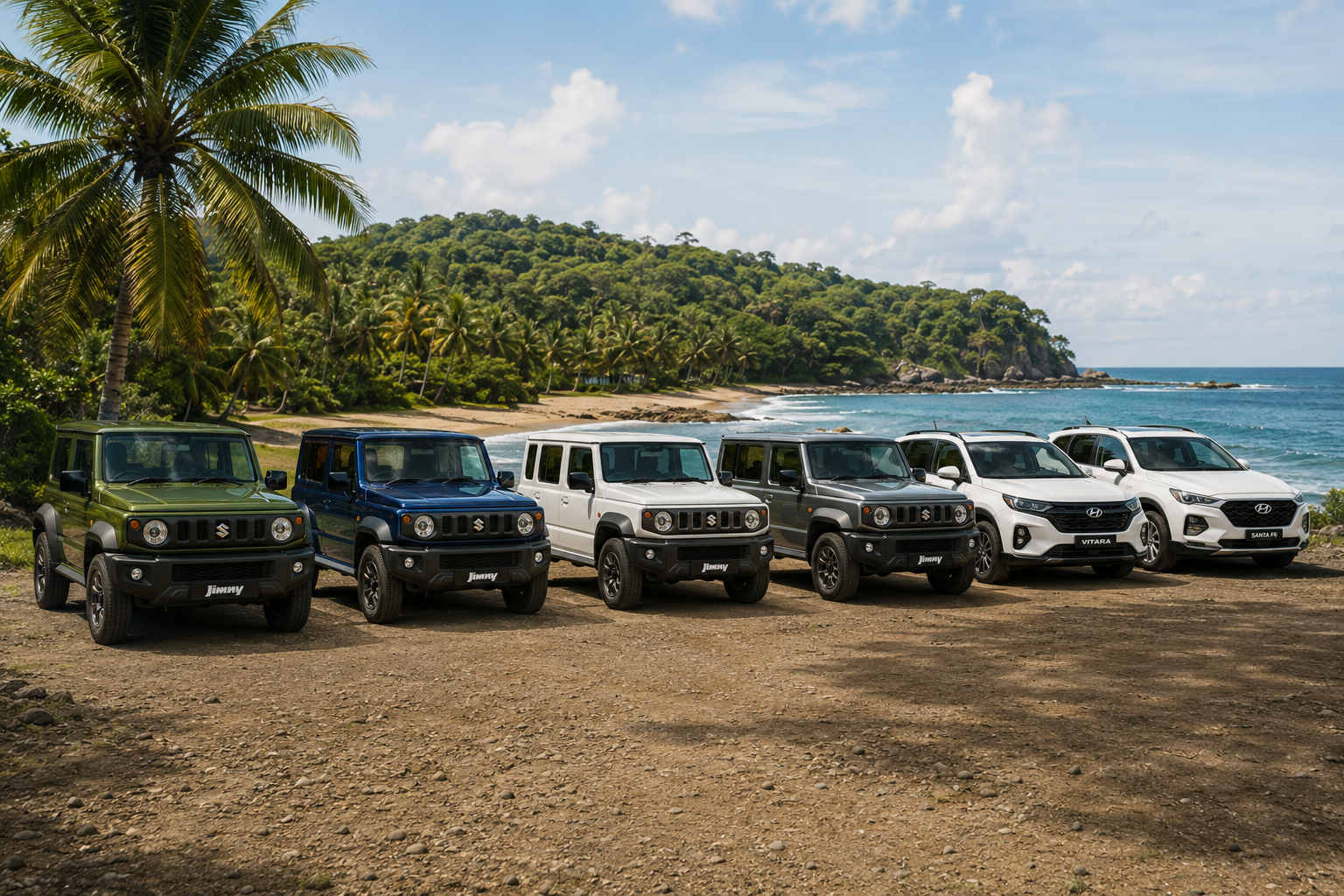 Easy Costa Rica Car Rental fleet