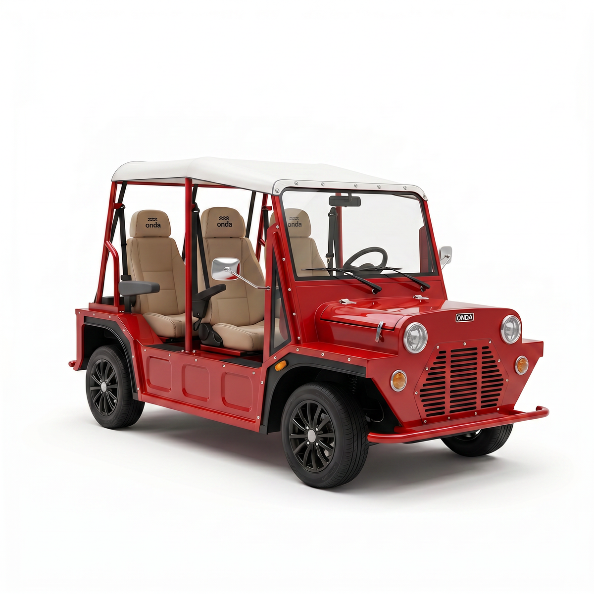Onda EV in red on a white background
