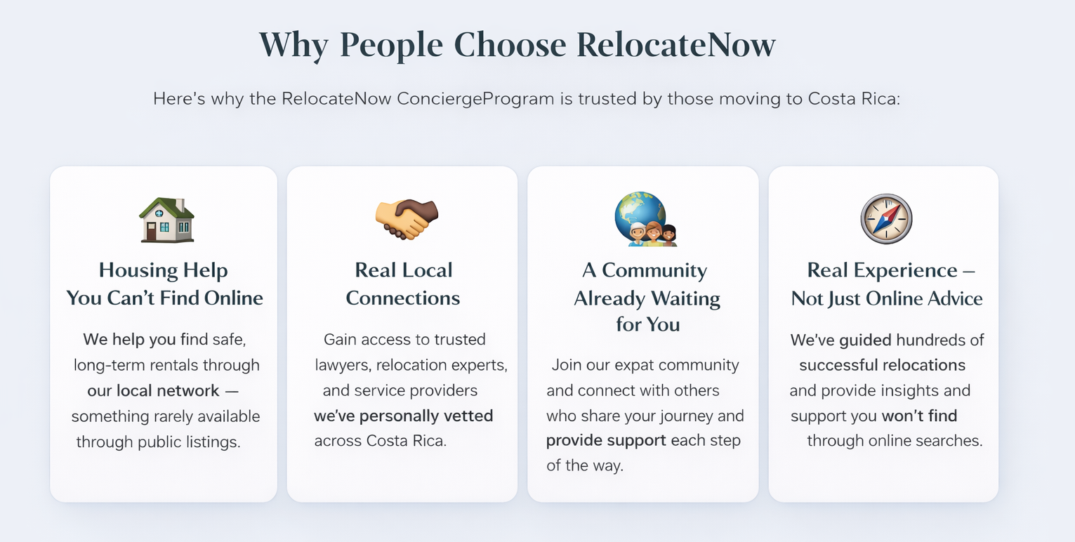 Concierge relocation roadmap — step by step plan for moving to Costa Rica