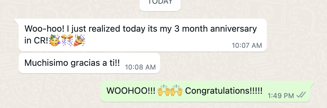 Client testimonial screenshot