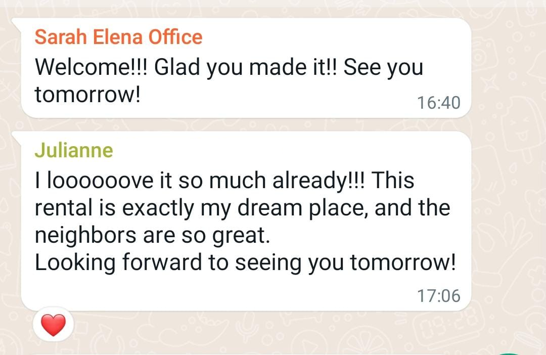 Client testimonial screenshot